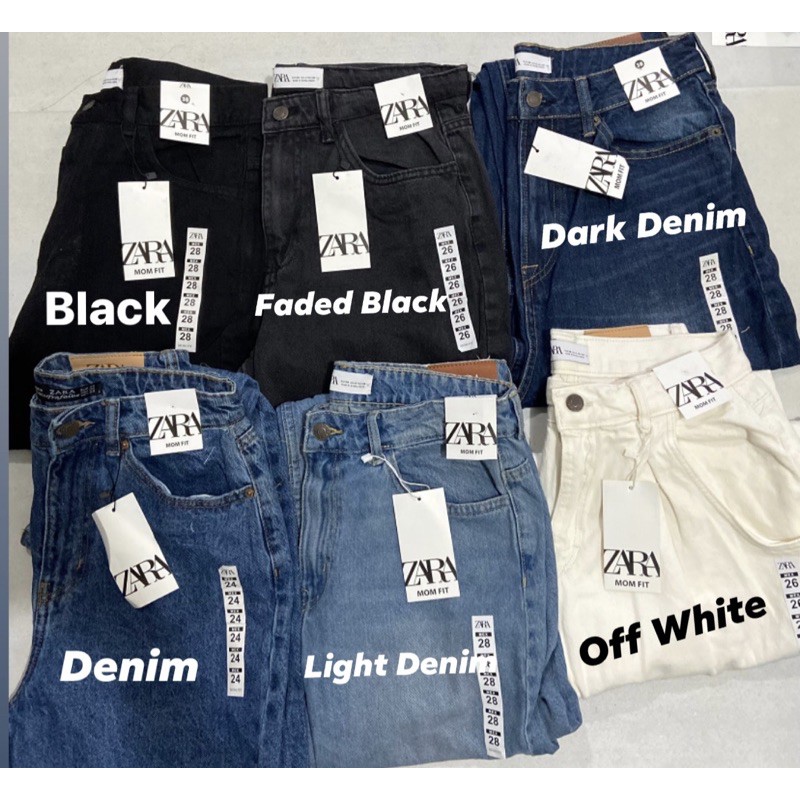 authentic denim mom fit jeans zara