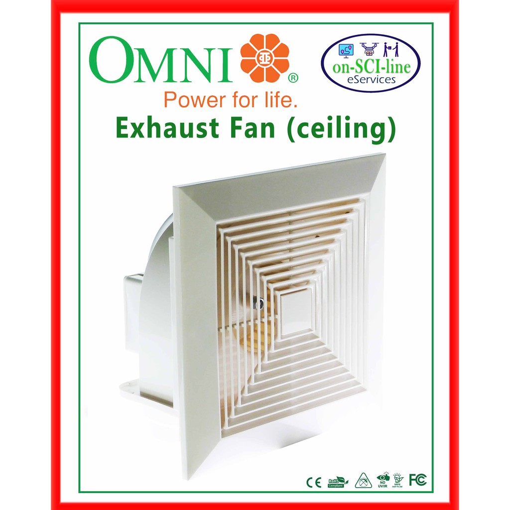 Omni Exhaust Fan ( Ceiling Type ) | Shopee Philippines