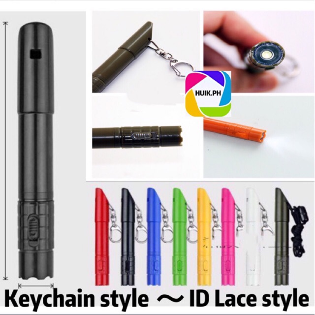 3 in 1 ballpen whistle flashlight keychain/ Id lace Shopee Philippines