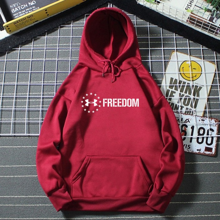 under armor red hoodie