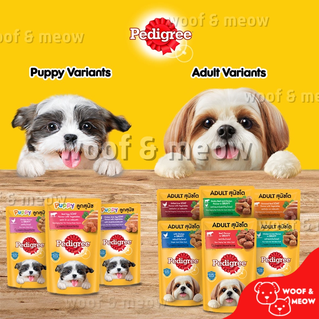 PEDIGREE Wet Food Pouch 130g for Dogs NEW PACKAGING! Shopee Philippines