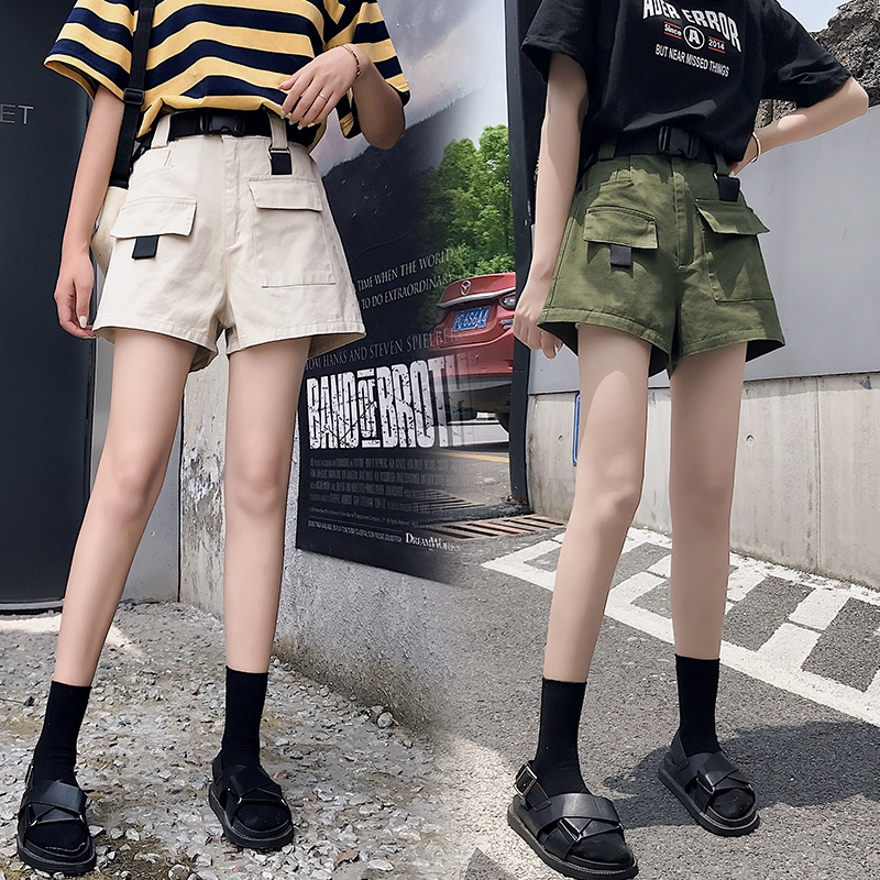 Women Korean High waist track Shorts Casual dolphin shorts | Shopee ...