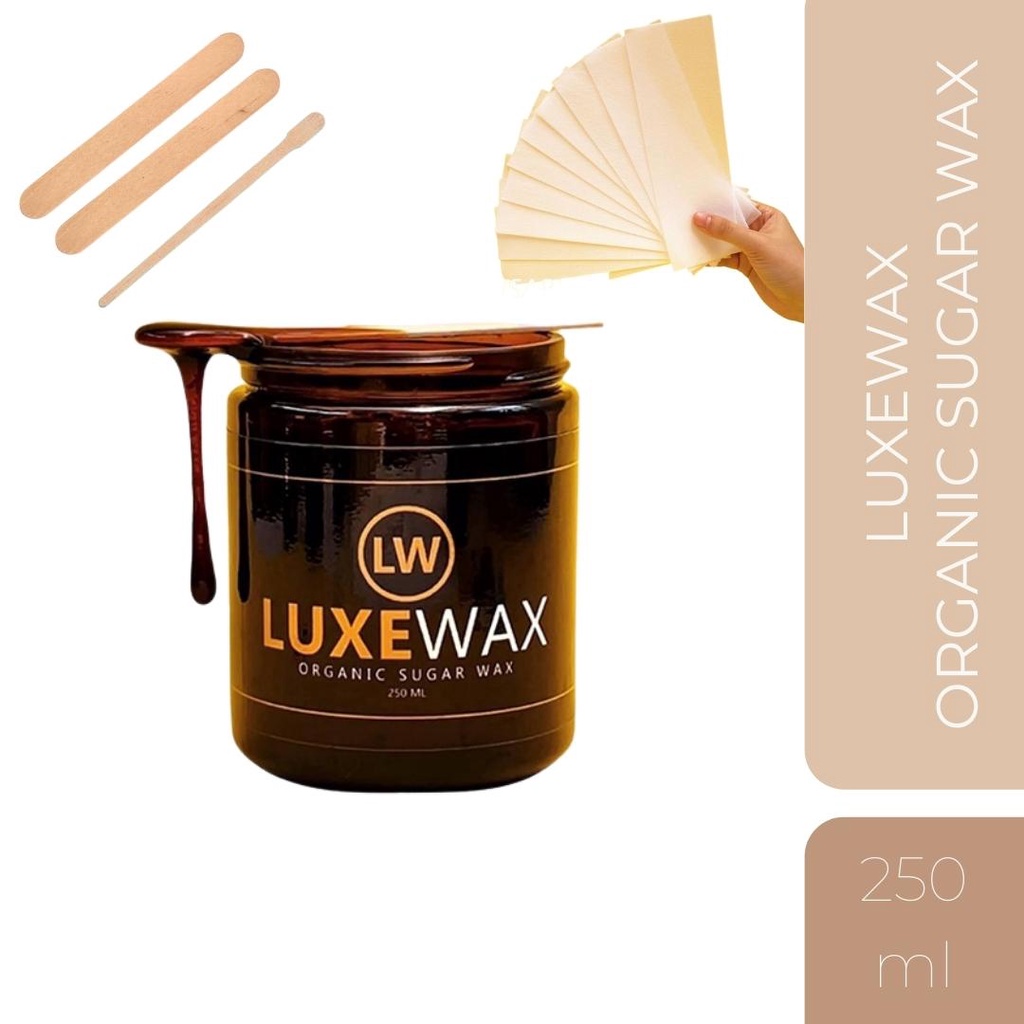 ZiyaPH Luxewax Organic Sugar Wax Underarm Hair Legs Luxe Brazilian Wax Hair  Removal Rosmar 250ml | Shopee Philippines