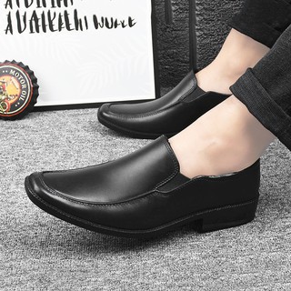 Shuta Black Shoes School Rubber shoes Men's work shoes cod | Shopee ...