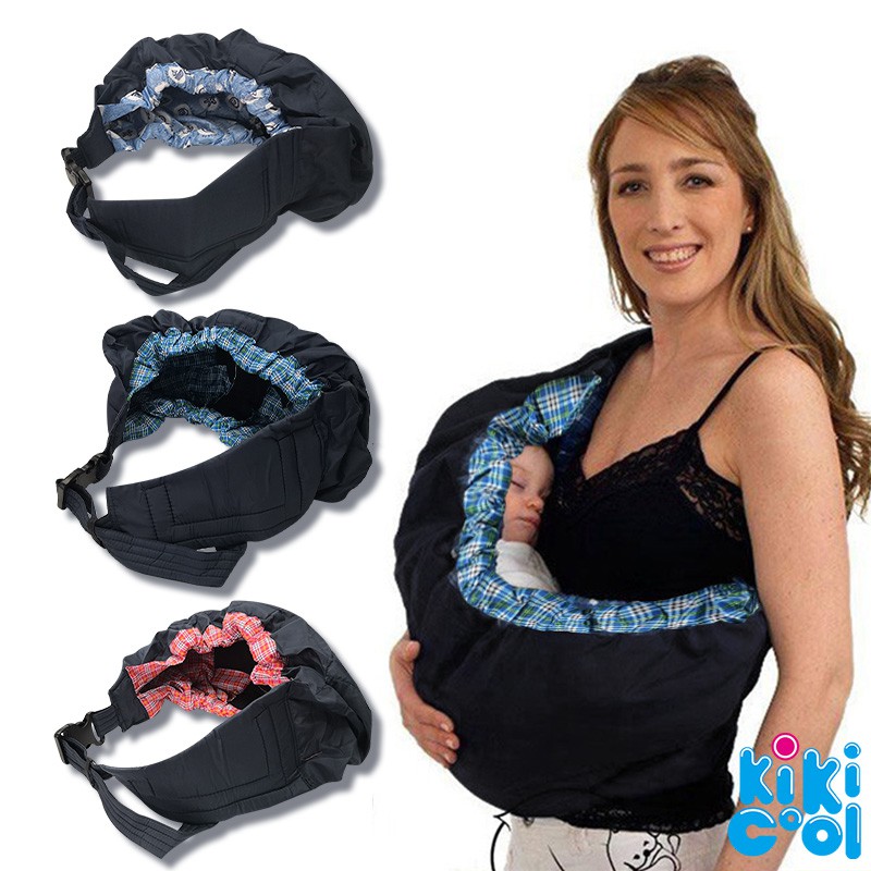 baby in carrier bag