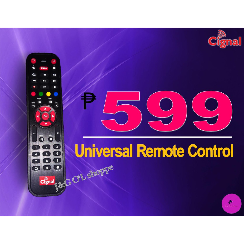 Universal Cignal Remote Control for Old Models of Cignal Boxes Shopee