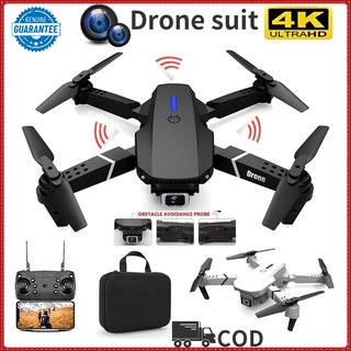 【COD】✨E88 Drone 4K HD dual camera WiFi remote control high-altitude video video portable aircraft✨