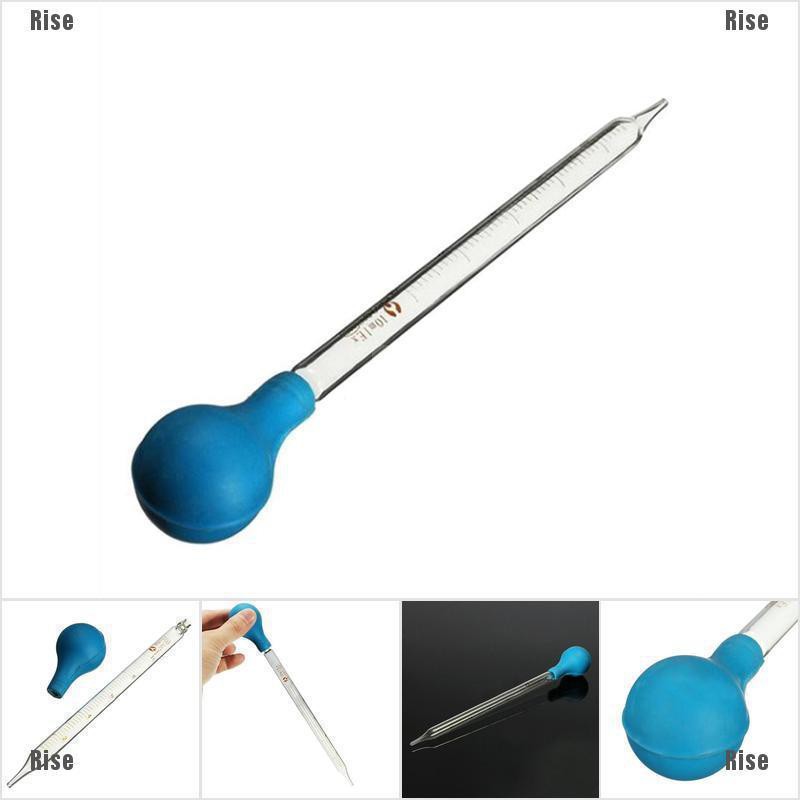 Rise 1Pc 10Ml Rubber Head Glass Dropper Glass Pipette Lab Dropper Pipet ...