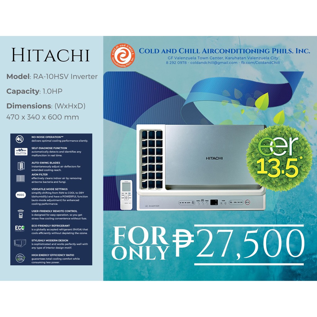 hitachi window type inverter
