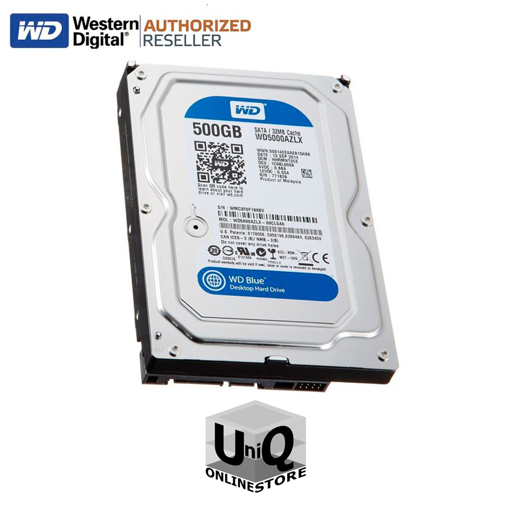 Wd Blue 500gb Desktop Hard Disk Drive 7200 Rpm Sata Shopee