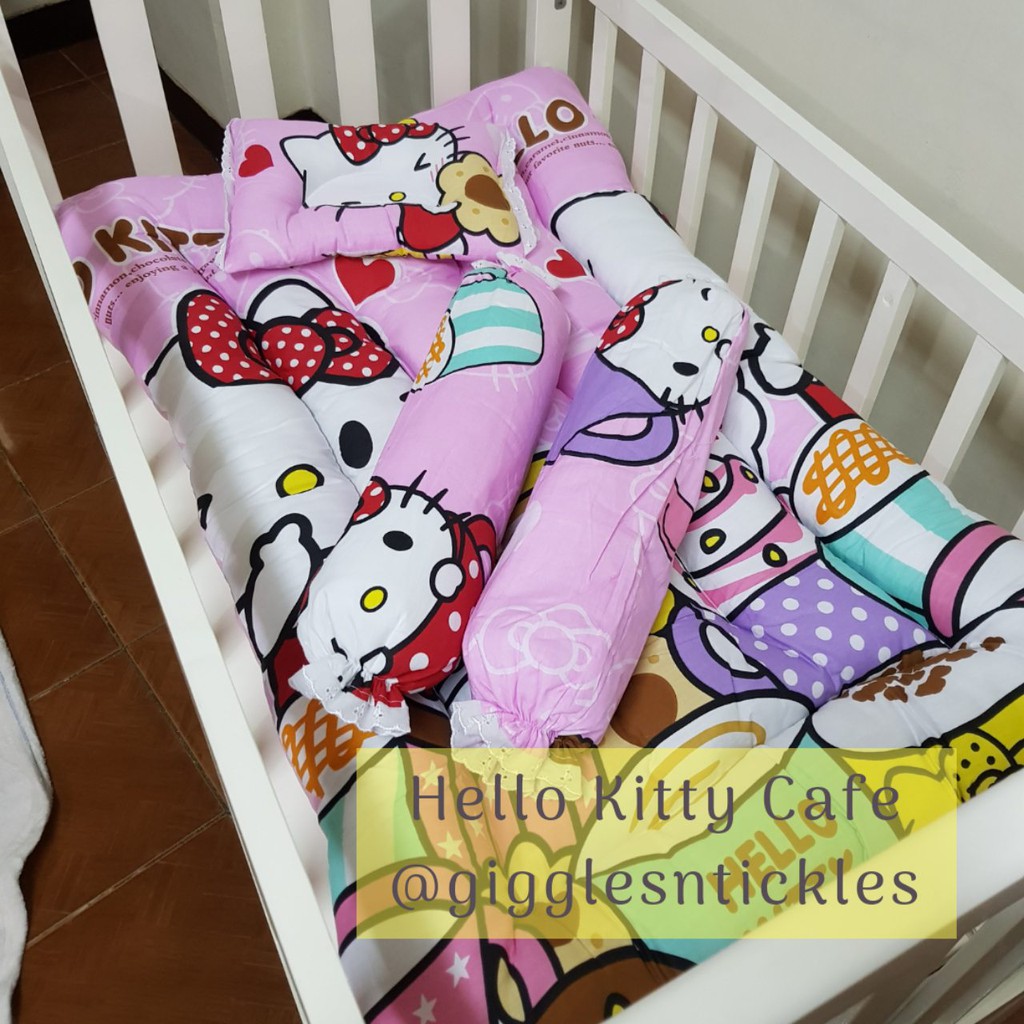 Crib Baby Comforter Mattress Set Kitty Cupcake Shopee Philippines