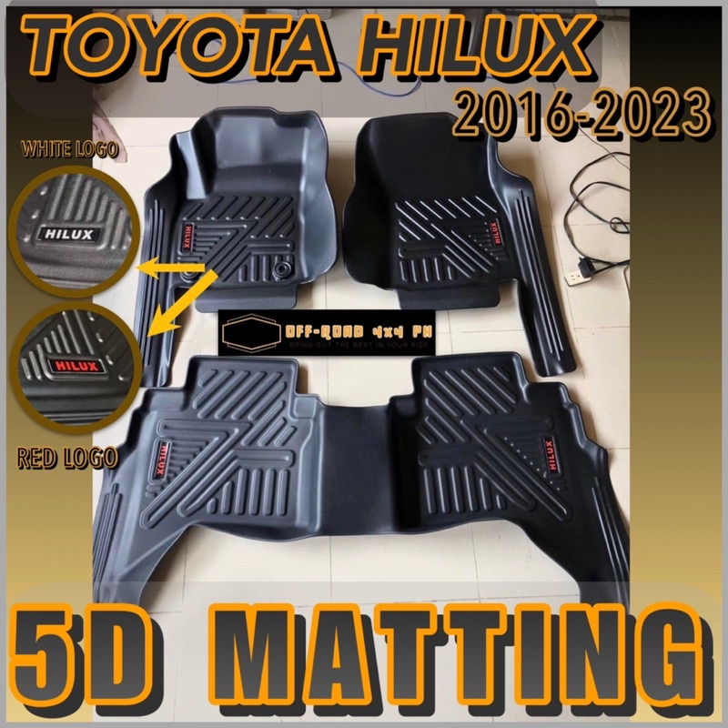 TOYOTA HILUX 5D DEEP DISH MATTING revo/conquest 20162023 (hilux