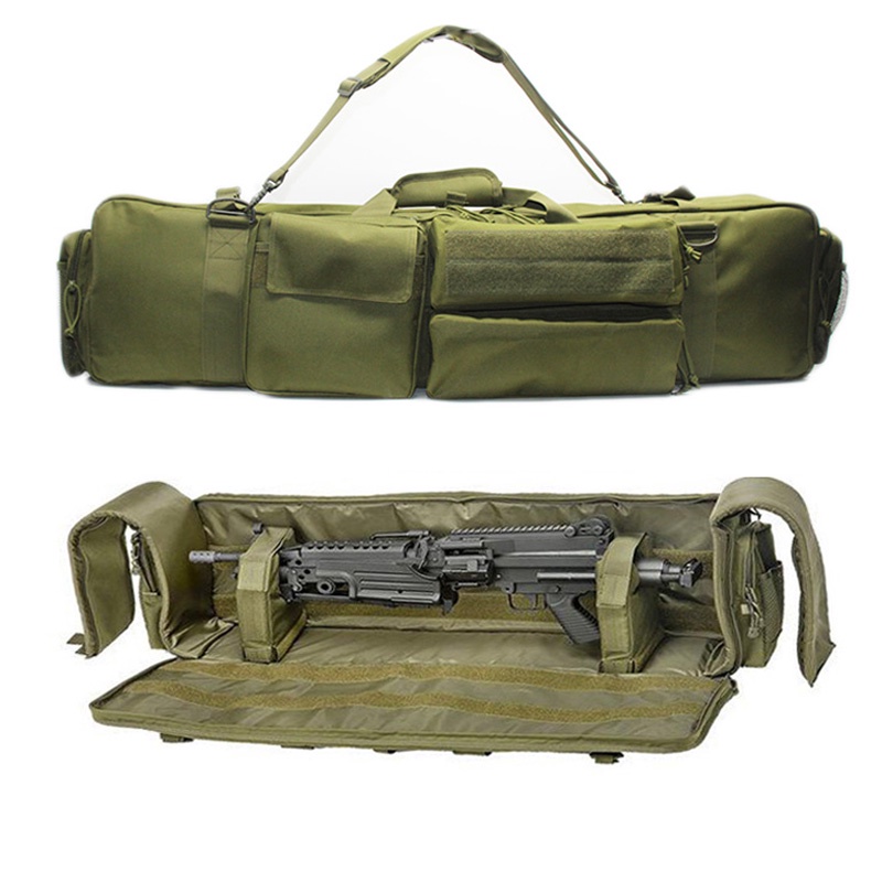 Tatical Gun Bag Backpack Double Rifle Bag Case For SAW M249 M4A1 M16