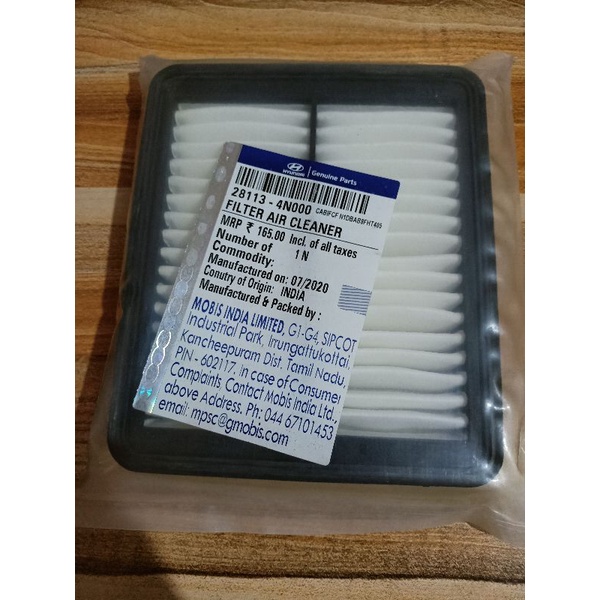 HYUNDAI EON GENUINE AIR FILTER FOR HYUNDAI EON 20122019 Shopee