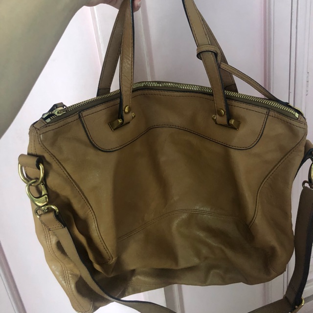 large faux leather backpack