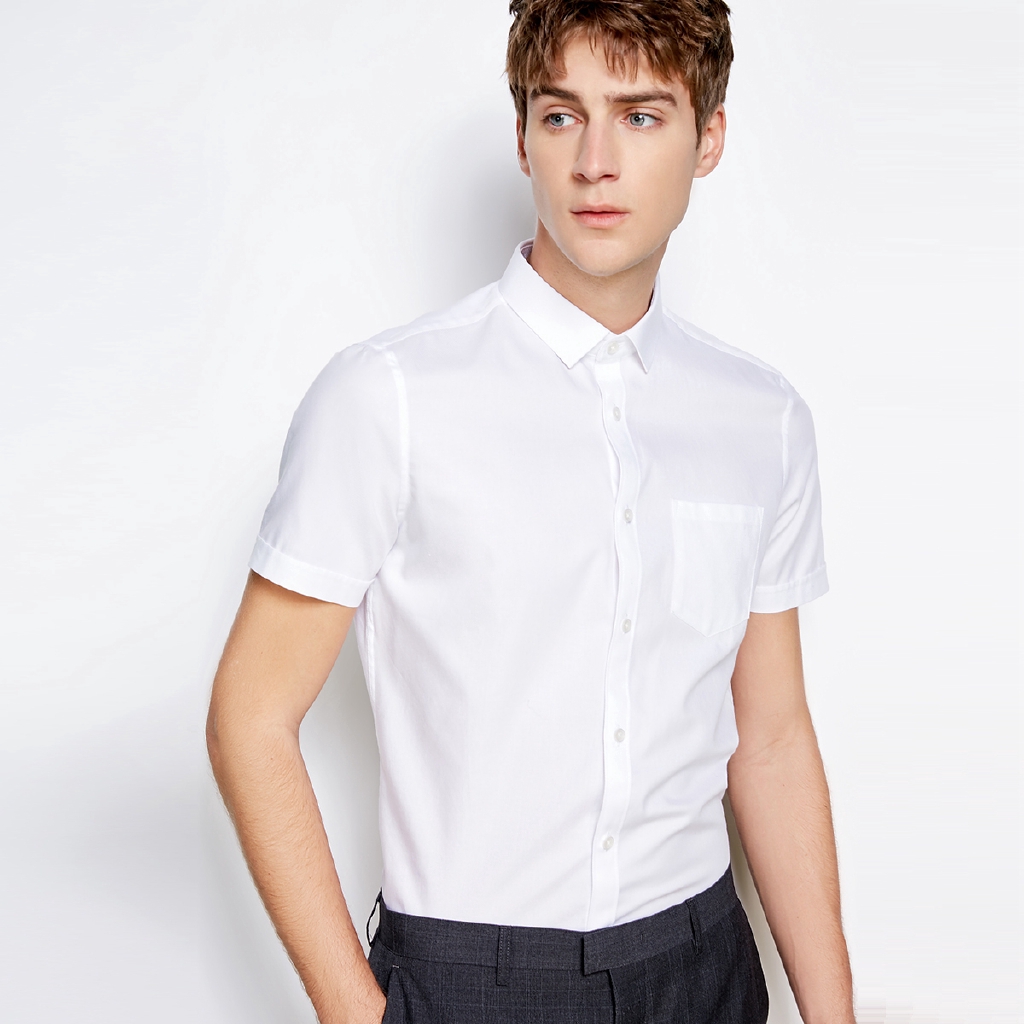 formal short sleeve shirts slim fit