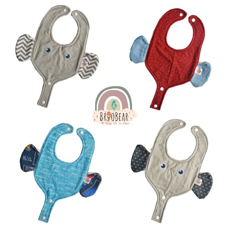 BRIOBEAR Elephant Bibs/Original ElephantShaped Drool Bibs Shopee