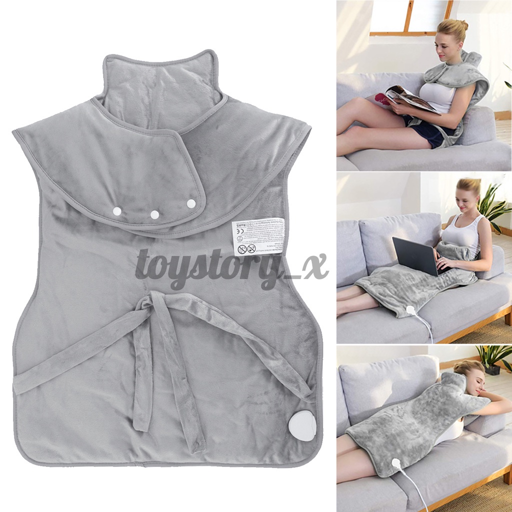 Washable Heating Shawl Electric Blanket Throw Neck Shoulder Controller