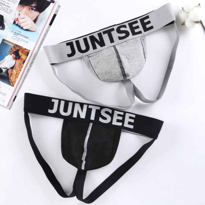 JUNTSEE Jockstraps Cotton JOCK STRAP Bottomless Briefs Sexy Underwear ...