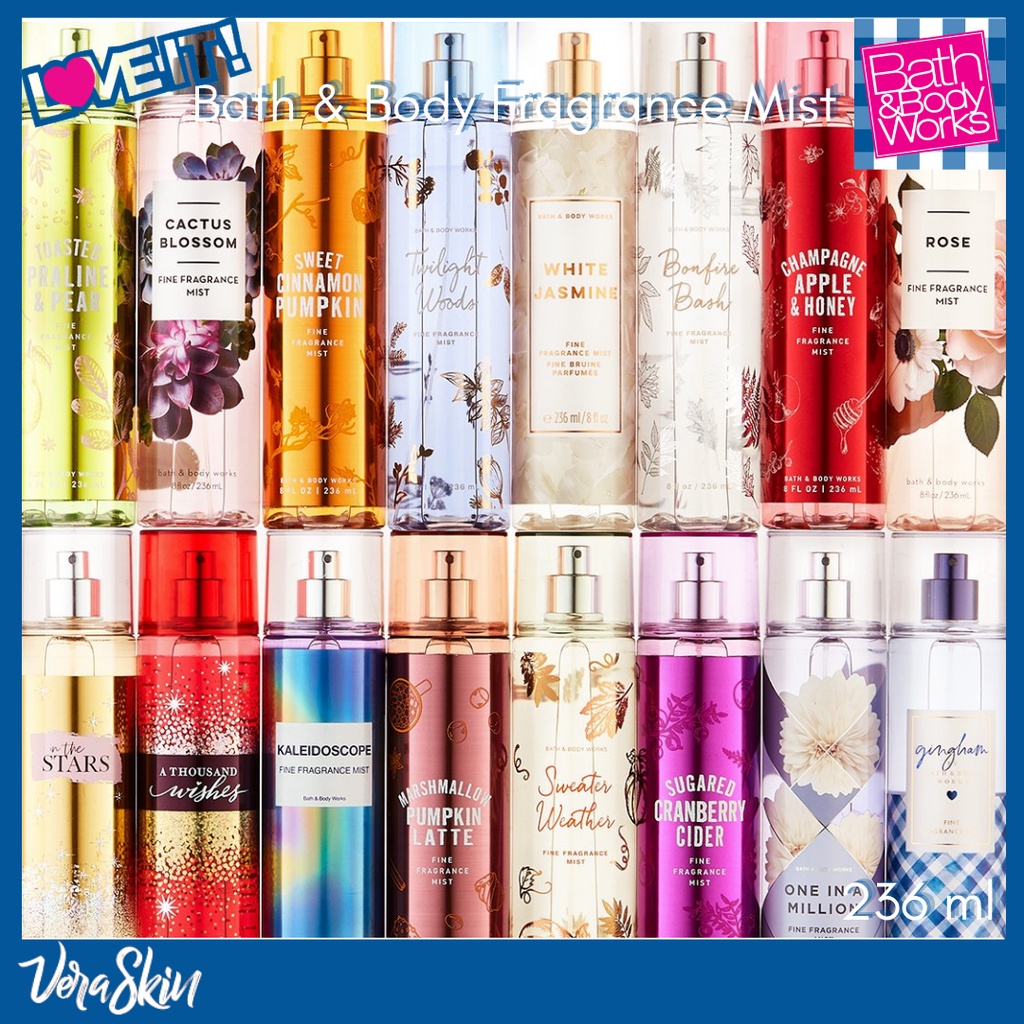 Original BATH & BODY WORKS Sweet Fruity Scent Fragrance Mist 236mL