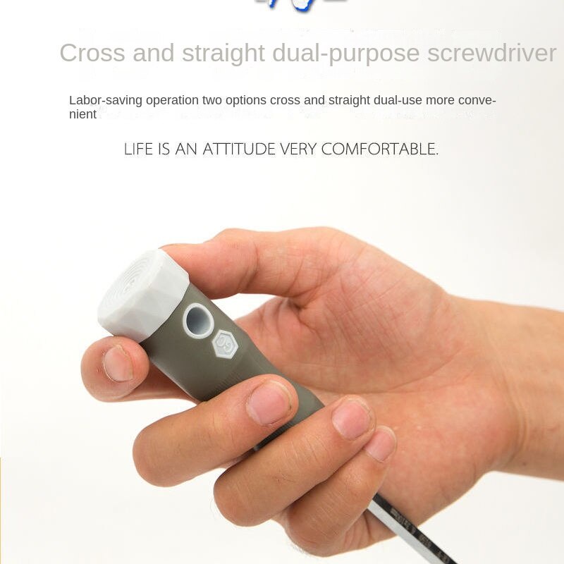 Dual-Purpose Screwdriver Super Hard Double-Headed Japan Imported High Manganese Steel Phillips 2-In-1