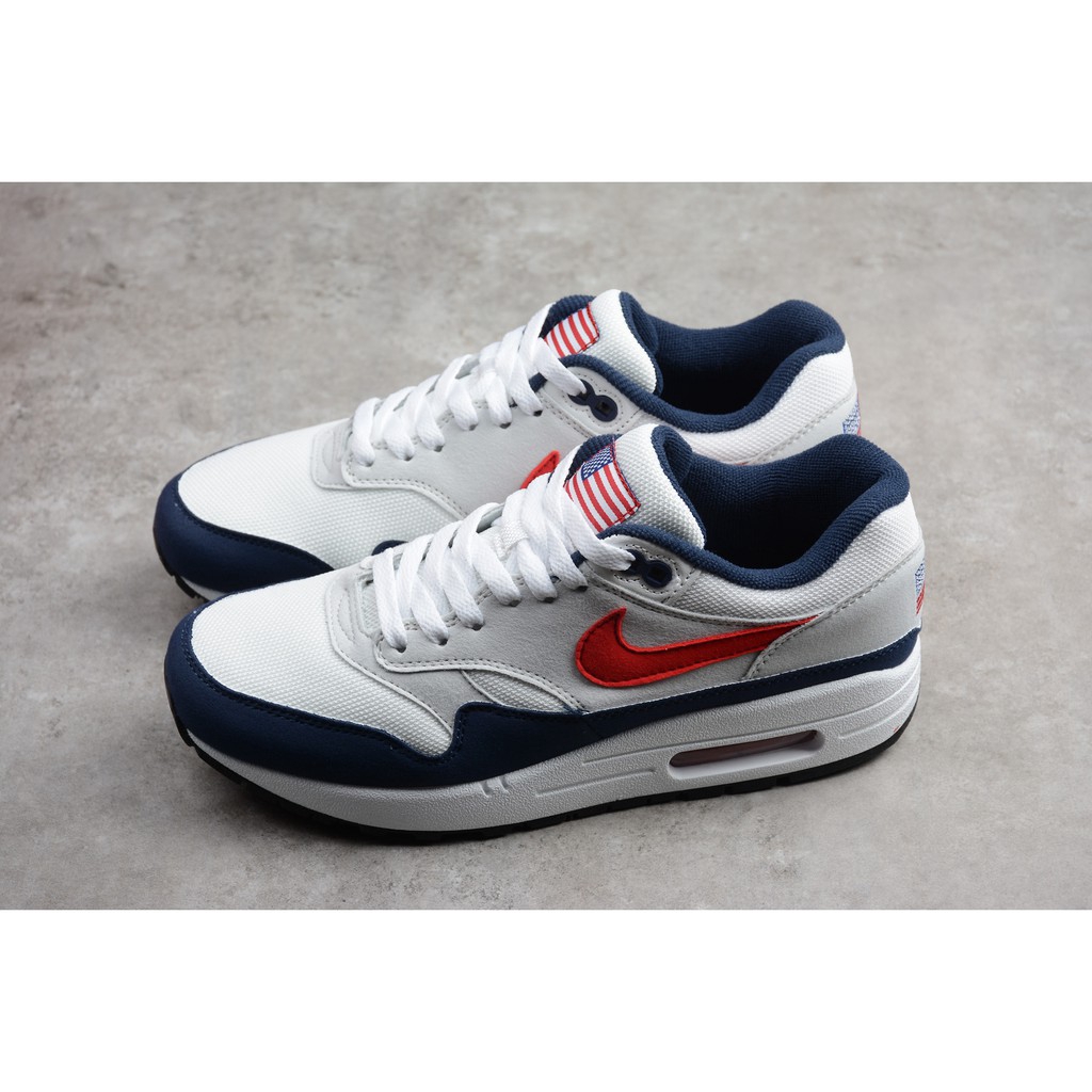 air max 1 white navy red