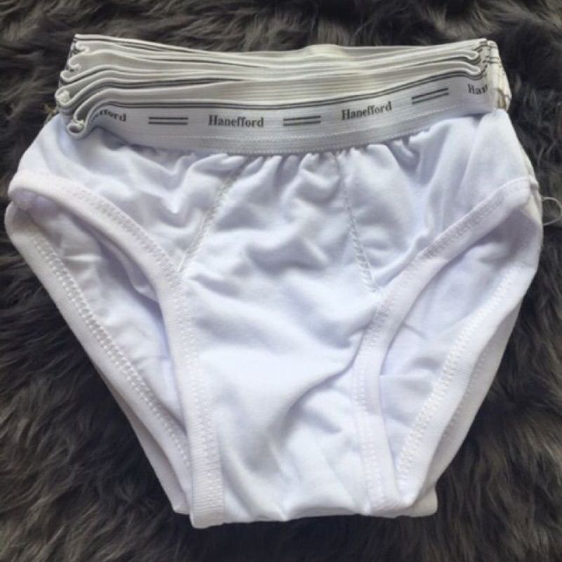 WHITE BRIEF HANFORD FOR KIDS 1 dozen | Shopee Philippines