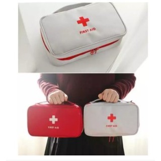 Portable Red Cross First Aid Kit Pouch Survival Supplies for Travel Outdoor Emergency