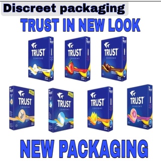 TRUST CONDOM ALL VARIANTS AND SCENTS AVAILABLE 3PCS PER PACK