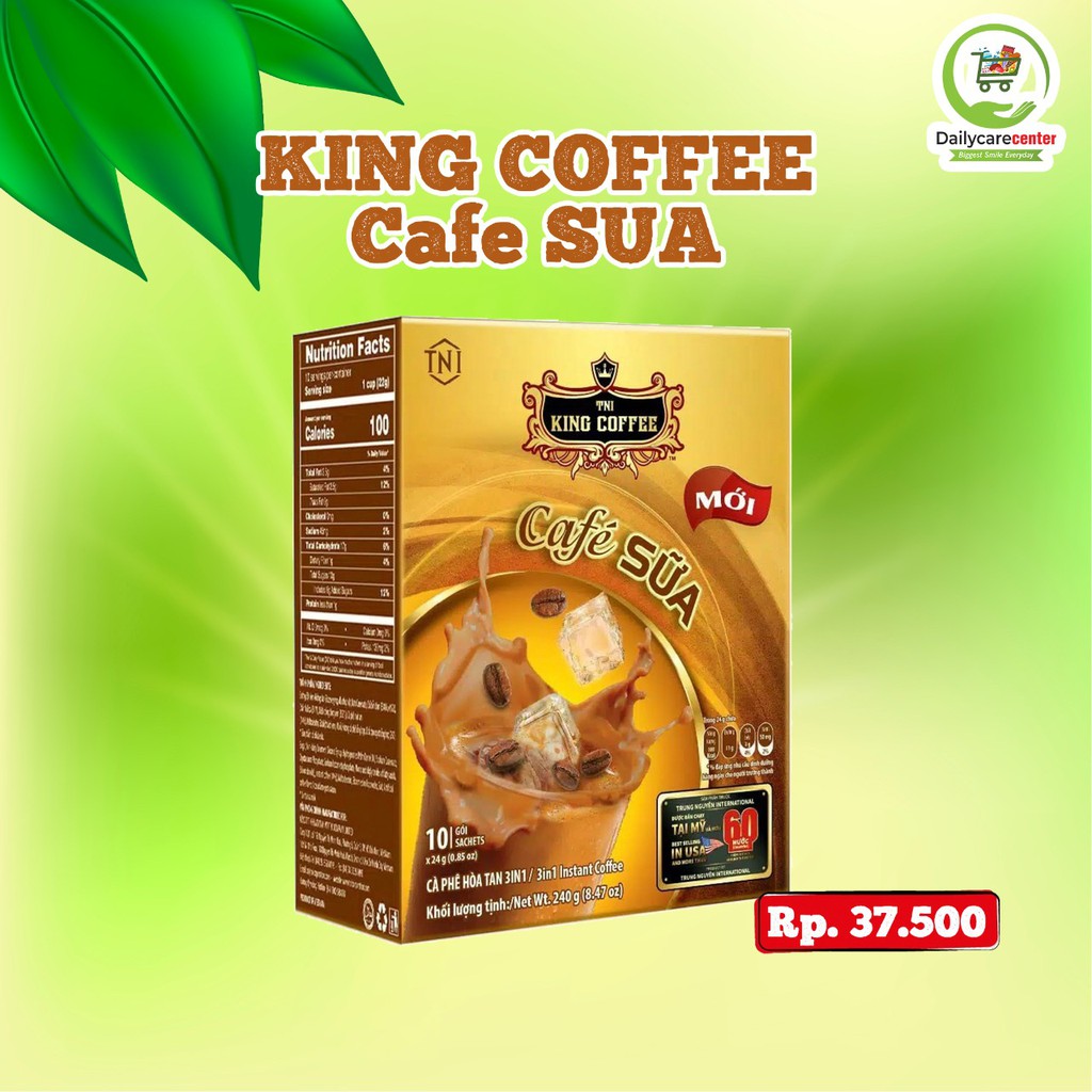 Vietnam Coffee King Coffee Cafe Sua Milk Coffee Contains 10 Sachets Trung Nguyen Shopee Philippines