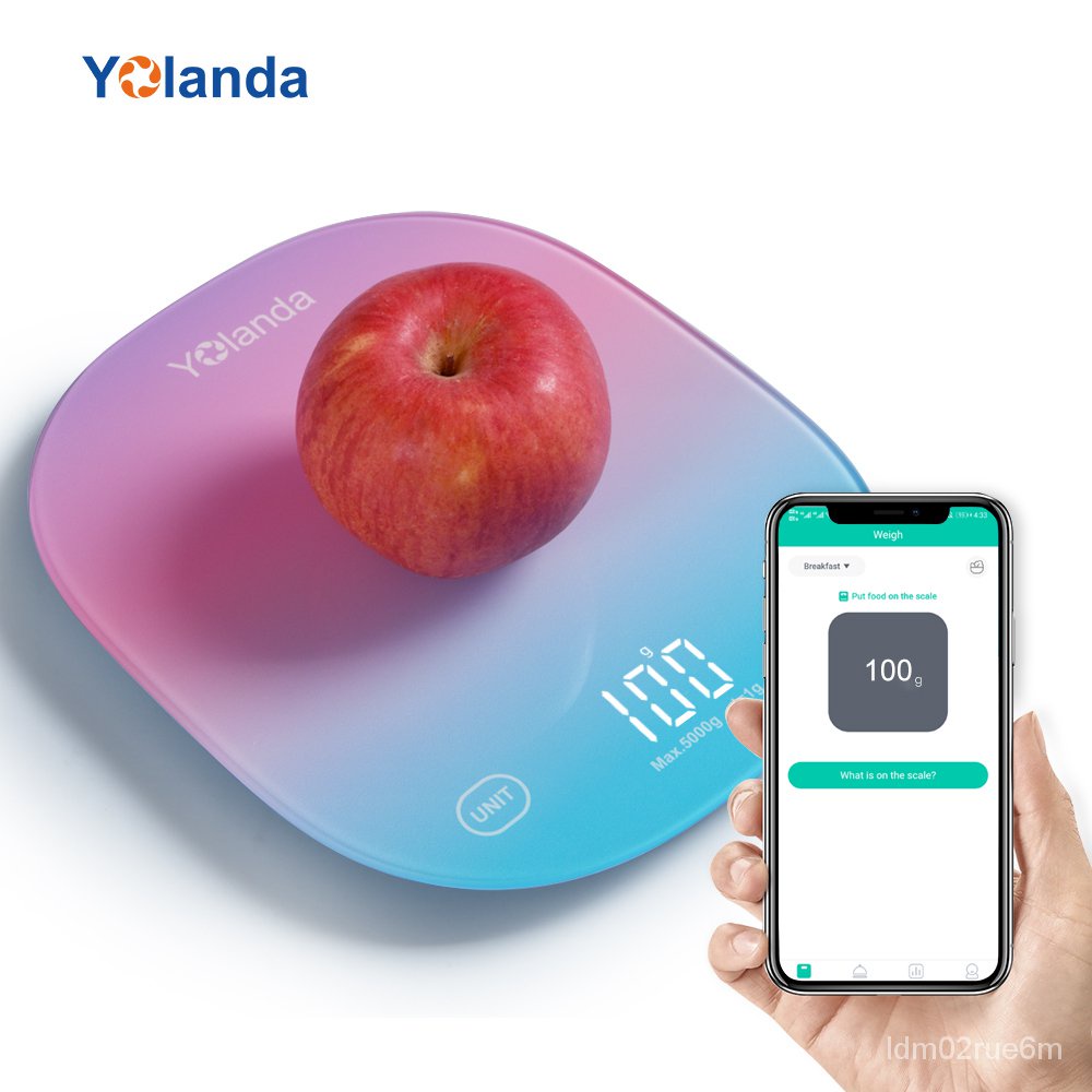 Yolanda 5kg Smart Kitchen Scale Bluetooth APP Electronic Scales Digital