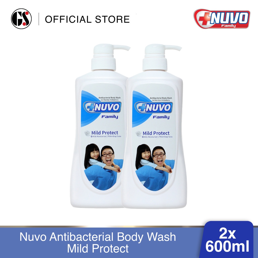 Nuvo Antibacterial Body Wash Mild Protect 600mL x 2 Shopee Philippines