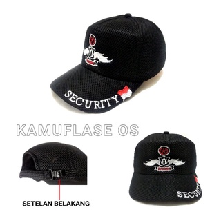 HITAM Wholesaler! Security Hat Black And Brown Embroidered SECURITY Hat #7