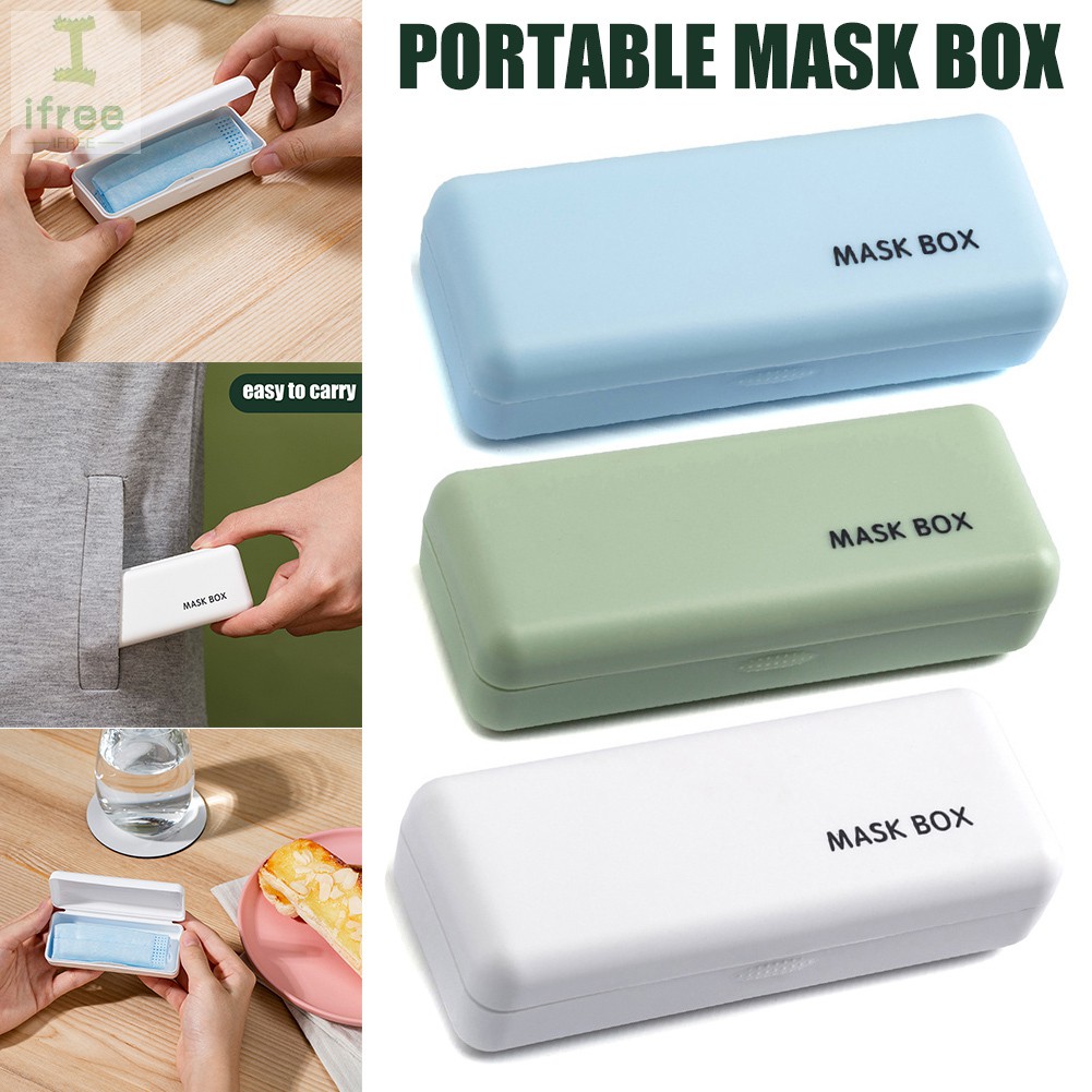 Mask Storage Box Mask Case Portable Disposable Face Masks Box Mask