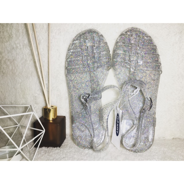 clear jelly sandals tumblr