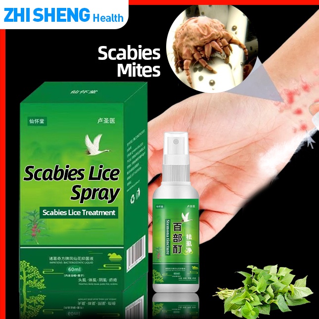 Scabies Pubic Lice Antibacterial Spray Treatment For Kids Head Lice
