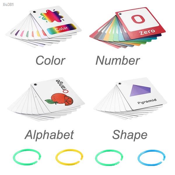 English Words Flashcards Montessori Learning Cards Pocket Flash Card Teaching Tool for Kids
