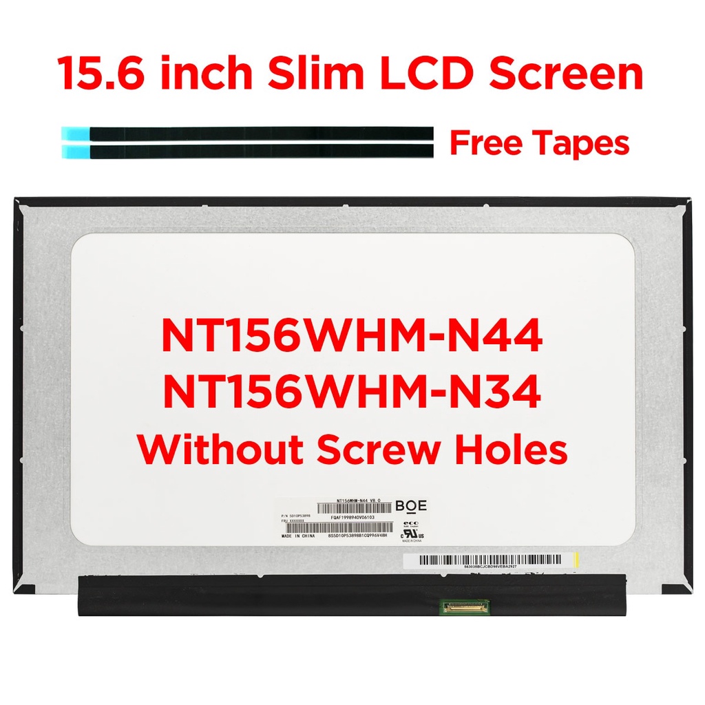 Display LCD 15.6" LED NT156WHM-N44 V8.0 HD - Connettore 30 Pin, Per Riparazione Laptop
