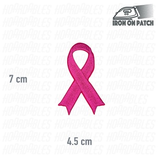 Pink Ribbon Support laban leni #kakampink Symbol Iron on DIY Decor Embroidered Patch Badge #1