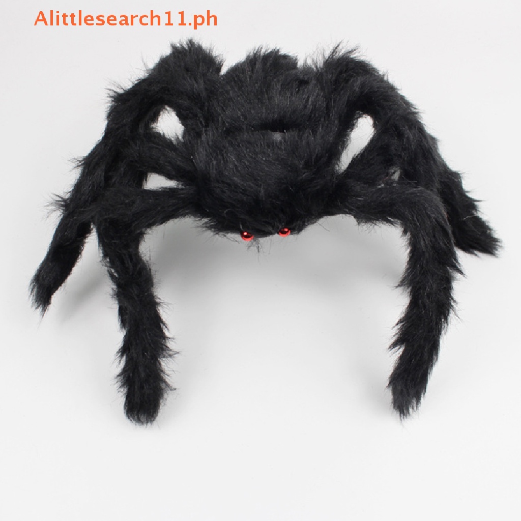 Asearch 3050cm75cm Big Black Plush Spider Halloween Party Decorations