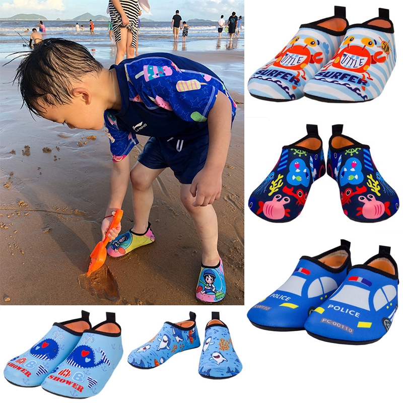 Kids Beach Shoes Soft Rubber Nonslip Swim Shoe Outdoor Boy Girls