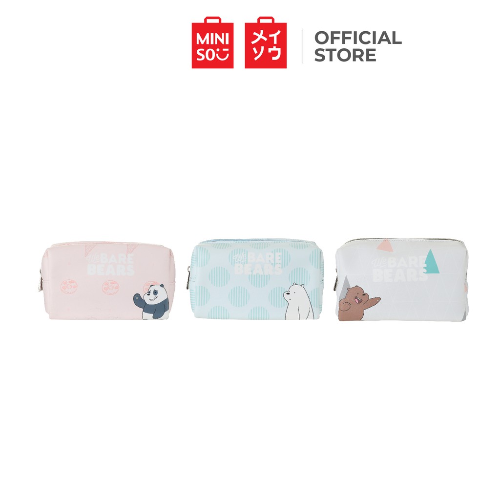 Miniso We Bare Bears Rectangle Cosmetic Bag Shopee Philippines