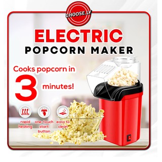 Mini Popcorn Popper Hot Air Popcorn Machine Corn Kernel Air Popper Compact Electric Popcorn Maker