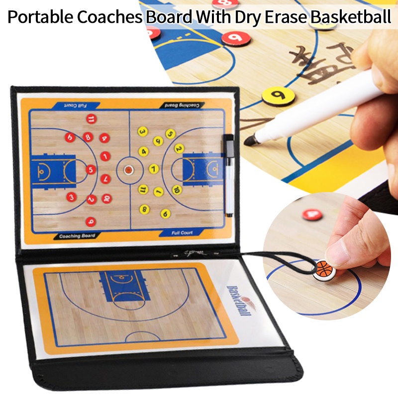 Basketball Tactical Board Foldable Basketball Coach Board