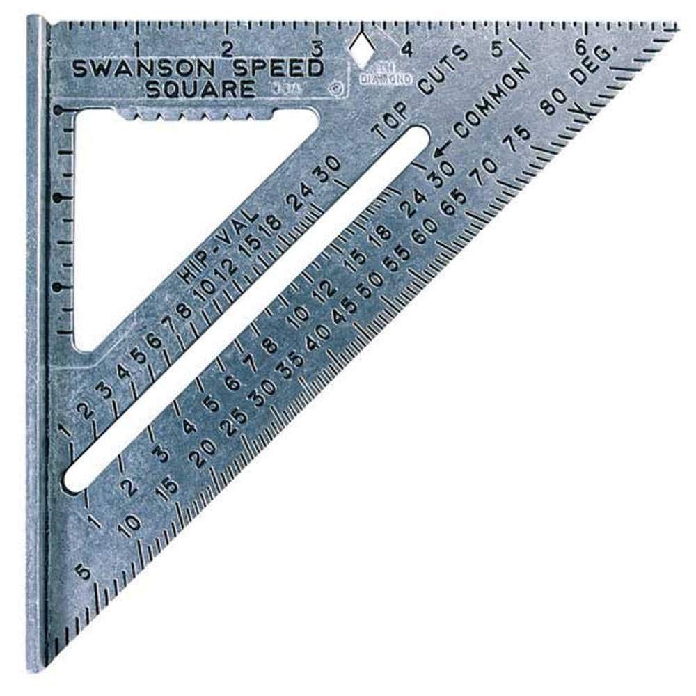 swanson tool s0101 7-inch speed square layout tool w/book