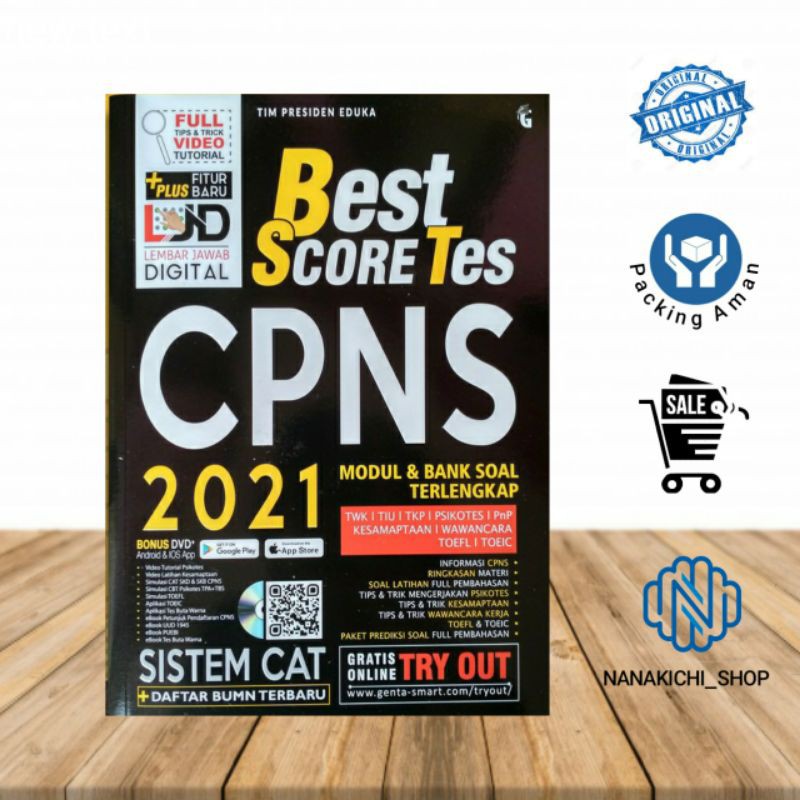 Best Score Test Book Cpns Cat Test 2021 Shopee Philippines
