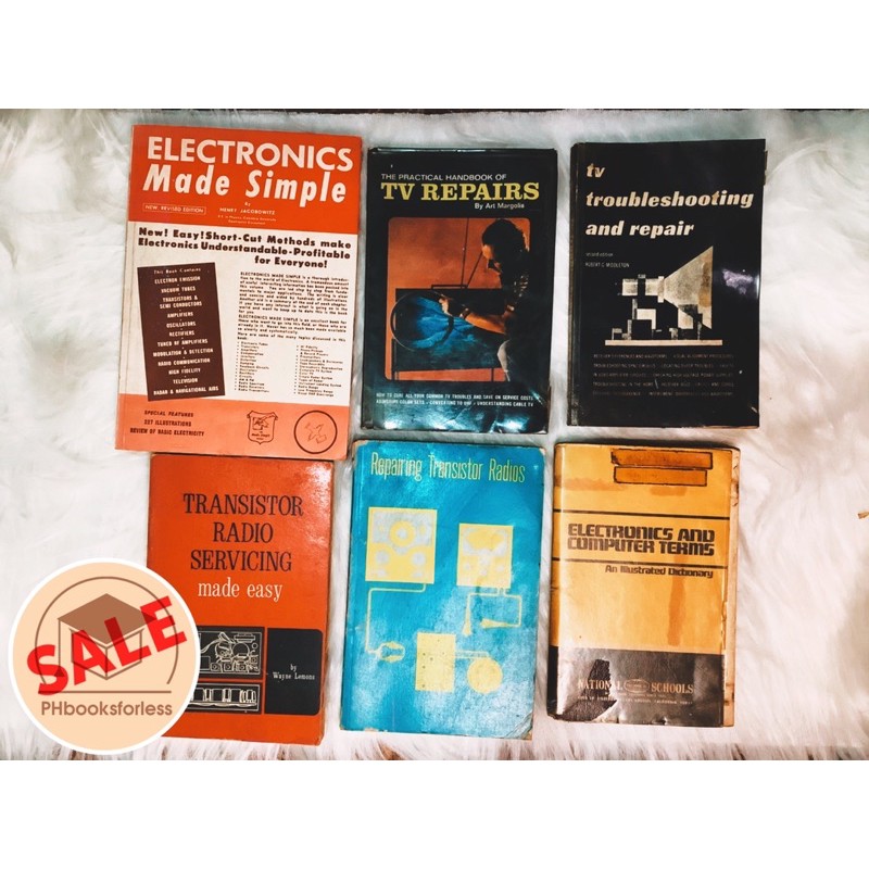 ELECTRONICS Books Bundle (TV Transistor Radios Troubleshooting and