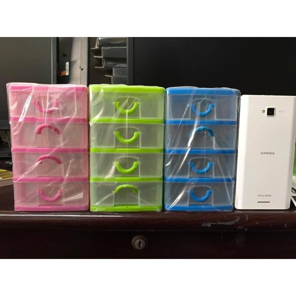 Plastic 4 Layer Drawer Mini Storage Box Shopee Philippines