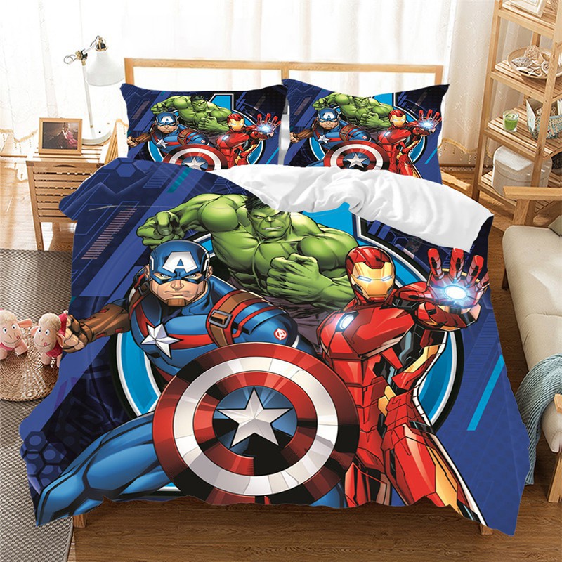 Marvel Avenger Alliance 3d Bedding Set, Marvel Avengers Queen Size Bedding