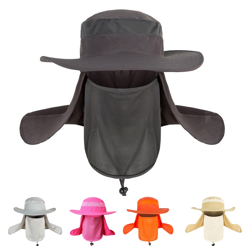 hiking hat with neck flap